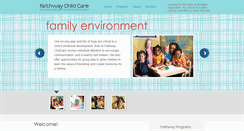 Desktop Screenshot of faithwaychildcare.com